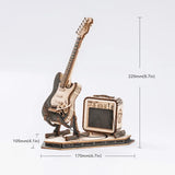 Robotime TG605K ROKR Electric Guitar Model 3D Wooden Puzzle