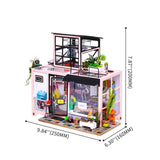 Robotime DG13 Rolife Kevin's Studio DIY Miniature Dollhouse 1:20