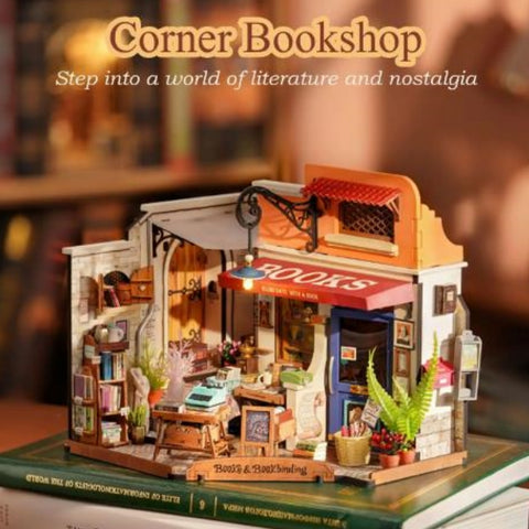 Robotime DG164 Corner Bookstore