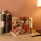 Robotime DG102 Rolife Sam's Study Library DIY Miniature House Kit