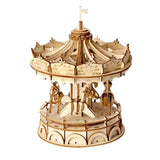 Robotime TG404 Rolife Merry-Go-Round Model 3D Wooden Puzzle