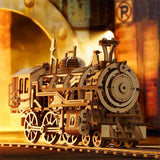 Robotime LK701 ROKR Locomotive Mechanical Gears 3D Wooden Puzzle
