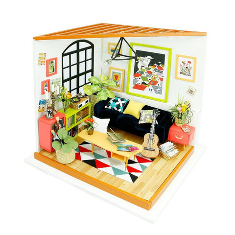Robotime DG106 Rolife Locus's Sitting DIY Miniature Dollhouse 1:18