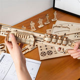 Robotime LQ501 ROKR Terminator M870 Gun Toy 3D Wooden Puzzle