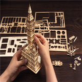Robotime TG507 Rolife Big Ben With Lights Architecture 3D Wooden Puzzle