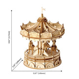 Robotime TG404 Rolife Merry-Go-Round Model 3D Wooden Puzzle