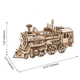 Robotime LK701 ROKR Locomotive Mechanical Gears 3D Wooden Puzzle